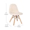 Flash Furniture Off-White Kids Faux Shearling Chair with Wood Legs DL-DA2018-2-W-GG - alternate 3